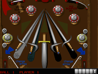 Silverball (DOS) screenshot: Duel