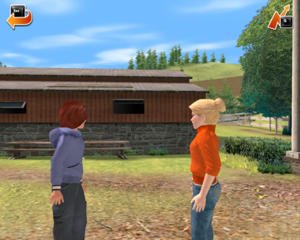 Time to Ride: Saddles & Stables (Windows) screenshot: Interacting with another character
