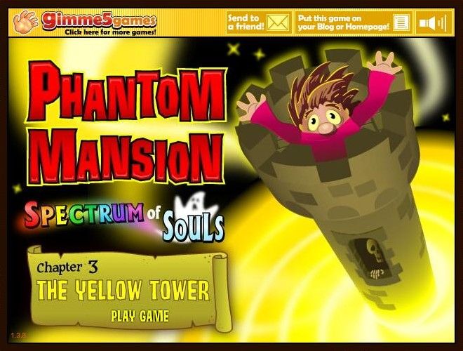 Phantom Mansion: Spectrum of Souls - Chapter 3: The Yellow Tower (Browser) screenshot: Title screen