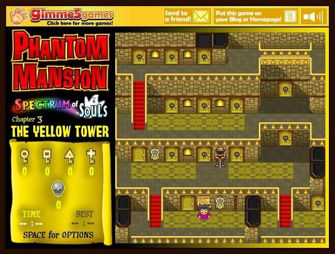Phantom Mansion: Spectrum of Souls - Chapter 3: The Yellow Tower (Browser) screenshot: Starting location