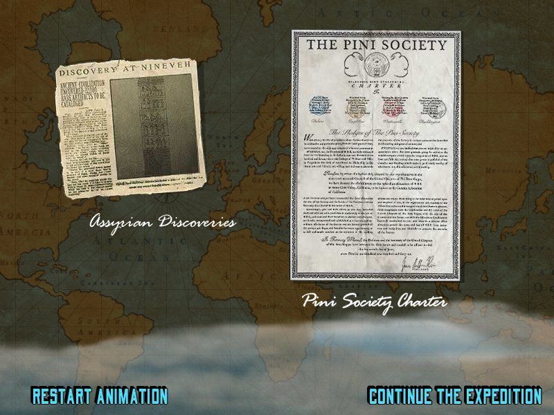 The Pini Society: The Remarkable Truth (Windows) screenshot: Assyrian discoveries