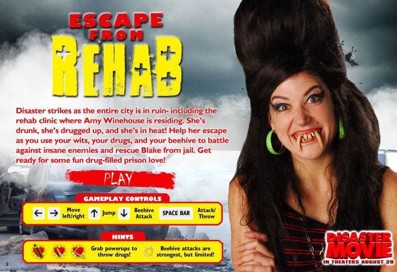 Escape from Rehab (Browser) screenshot: Title screen