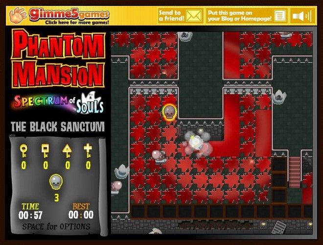 Phantom Mansion: Spectrum of Souls - Chapter 8: The Black Sanctum (Browser) screenshot: Hop-Frog is back and he took my key.