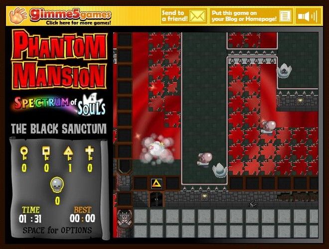 Phantom Mansion: Spectrum of Souls - Chapter 8: The Black Sanctum (Browser) screenshot: Turnabout is fair play. I took the key back.