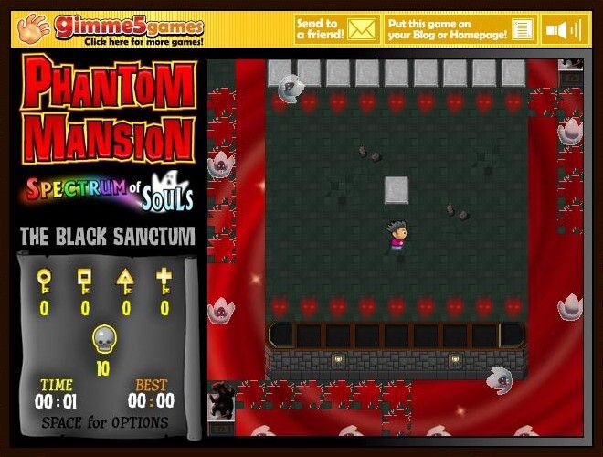 Phantom Mansion: Spectrum of Souls - Chapter 8: The Black Sanctum (Browser) screenshot: Every switch I hit will reveal a skeleton and, maybe, a trapped soul.