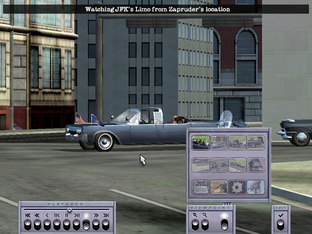 JFK Reloaded (Windows) screenshot: and then take potshots at the car