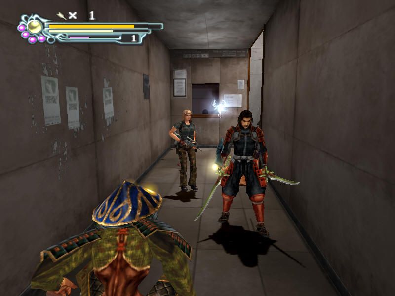 Onimusha 3: Demon Siege (Windows) screenshot: Samanosuke is teaming up with Michelle.