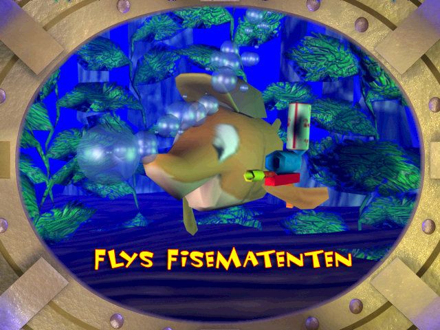Hilfe! Ich bin ein Fisch (Windows) screenshot: Loading Screen (Fly the flyingfish)