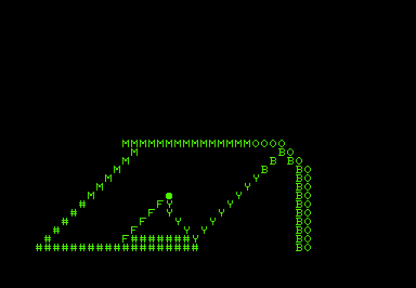 Wander (Commodore PET/CBM) screenshot: Moby worm