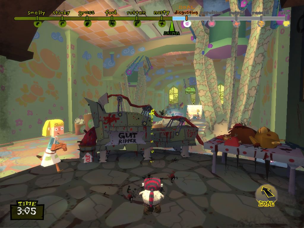 American McGee's Grimm: Puss In Boots (Windows) screenshot: It used to be a toy machine.