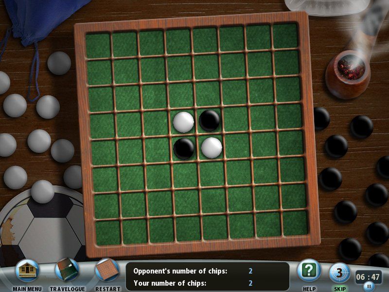 Mystery in London (Windows) screenshot: Reversi mini-game