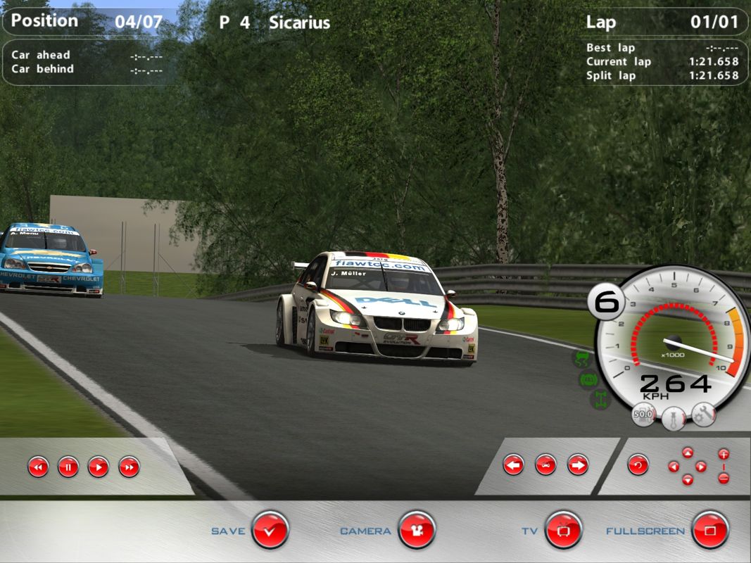 GTR Evolution (Windows) screenshot: Watching a replay of my complete and utter failure.
