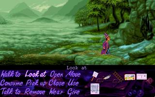 Simon the Sorcerer (DOS) screenshot: Path to mountains