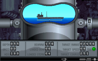 Silent Service II (DOS) screenshot: Periscope