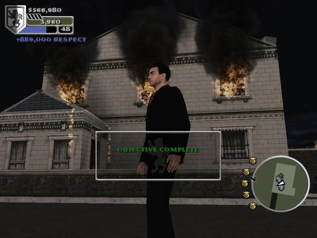 The Godfather: The Game (Windows) screenshot: ... the second one is to blow something up. (More fun)