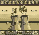 The Simpsons: Bart vs. the Juggernauts (Game Boy) screenshot: Radioactive Joust