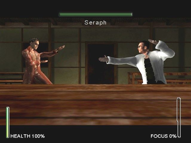 Enter the Matrix (Windows) screenshot: Seraph Vs. Niobe