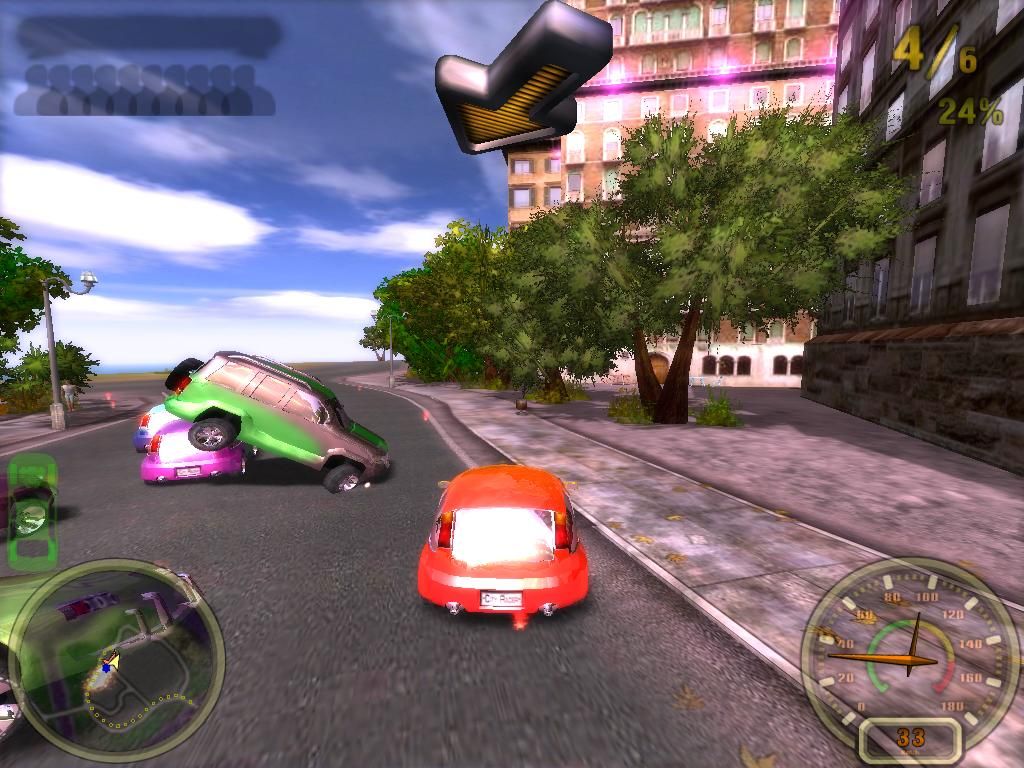 Screenshot of City Racing (Windows, 2008) - MobyGames