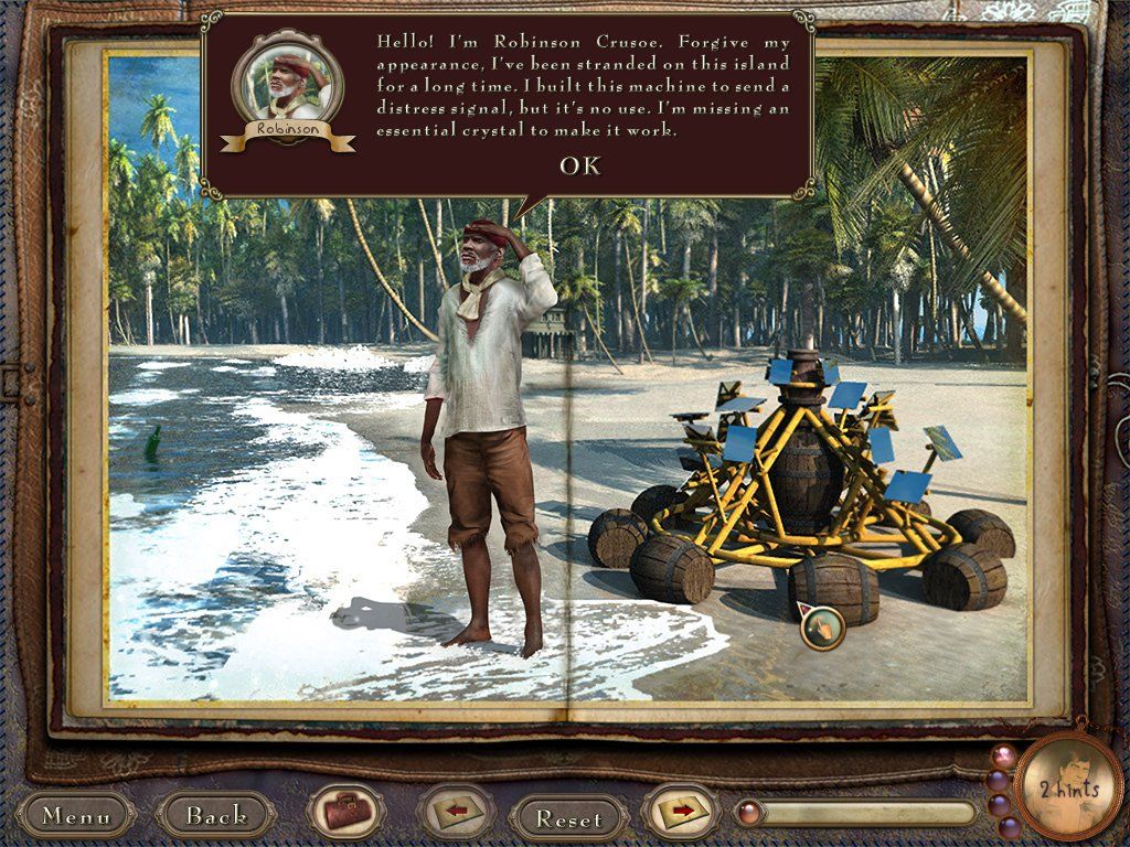 Azada: Ancient Magic (Windows) screenshot: Robinson Crusoe