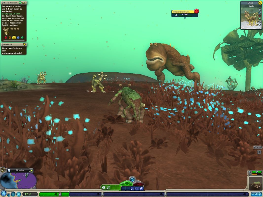 Spore (Windows) screenshot: This guy has "Don't f*ck with me" written all over him...