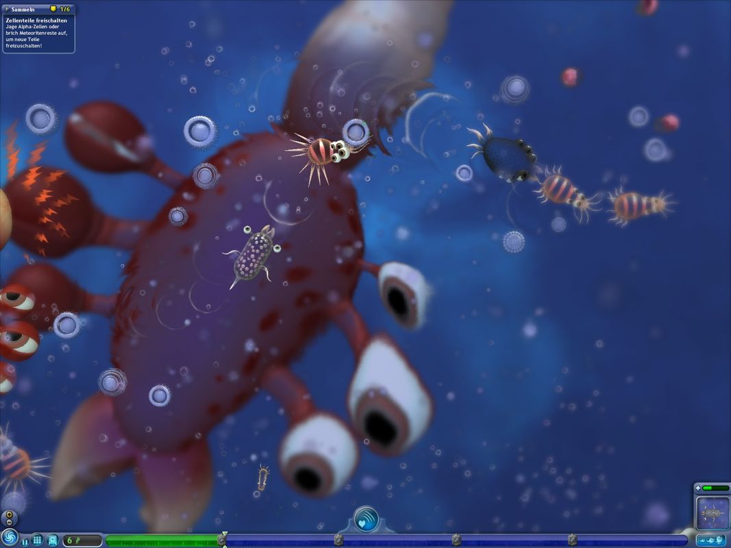 Spore (Windows) screenshot: You can always see what awaits you in the next stage.