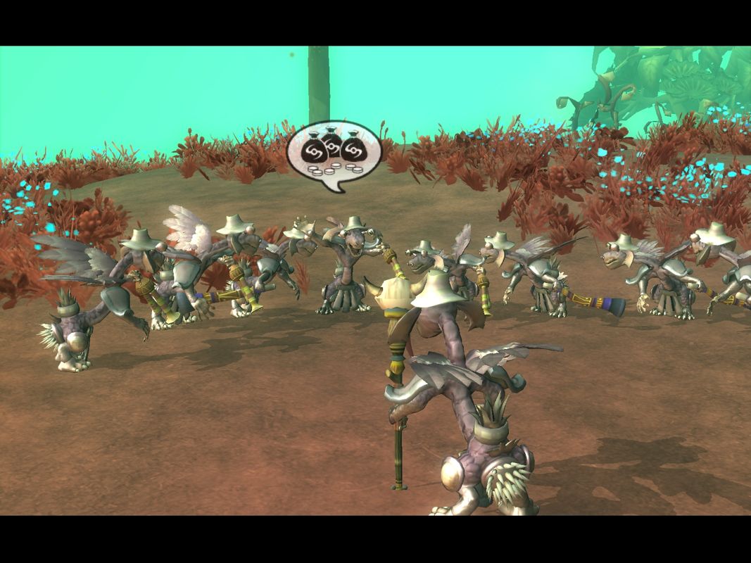 Spore (Windows) screenshot: The tribe decides their future goals.