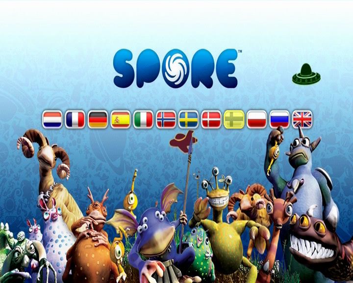 Spore (Galactic Edition) (Windows) screenshot: Making of Spore - Language selection