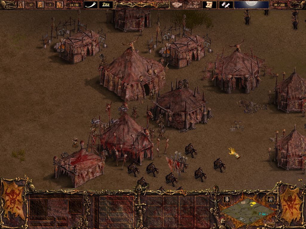 Against Rome (Windows) screenshot: A Hun settlement