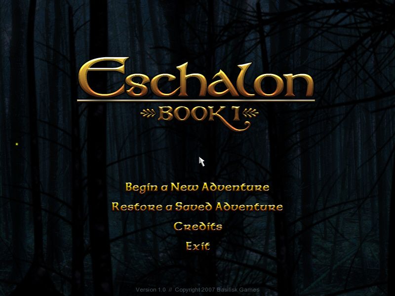 Eschalon: Book I (Windows) screenshot: Title Screen