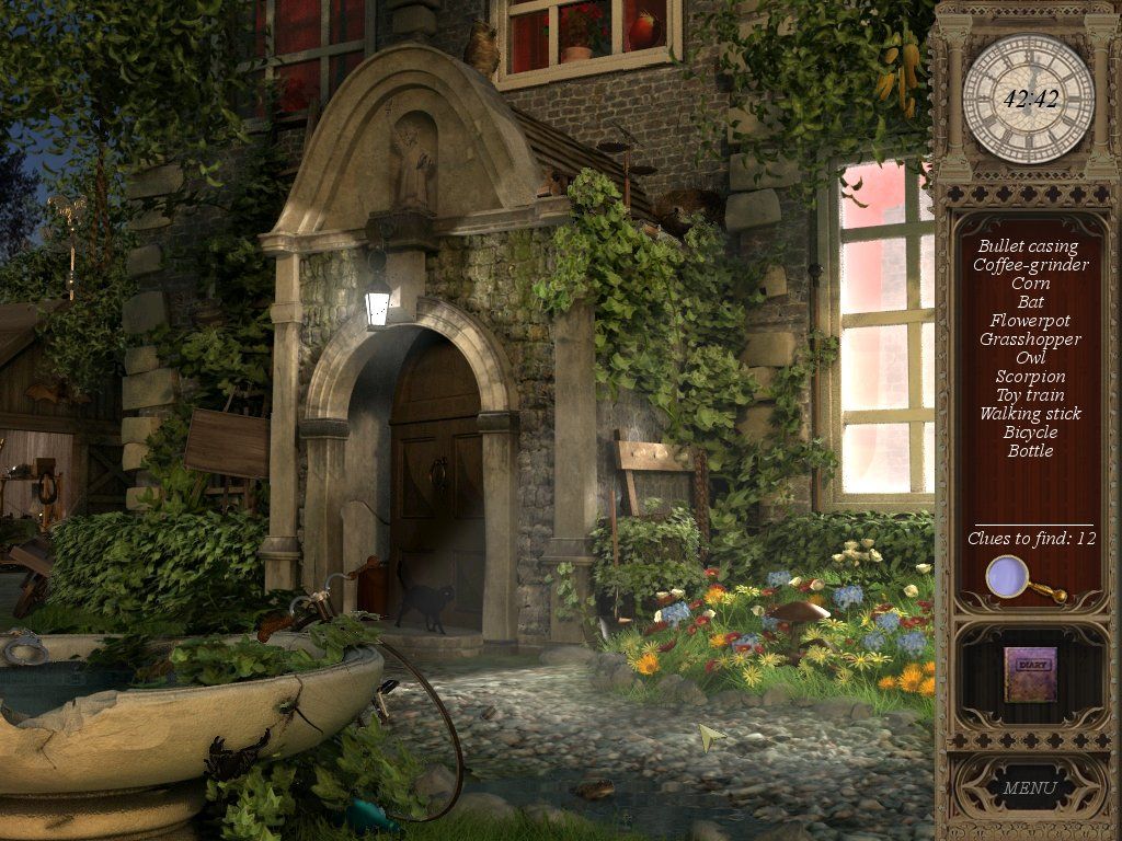 Mystery Chronicles: Murder Among Friends (Windows) screenshot: Garden