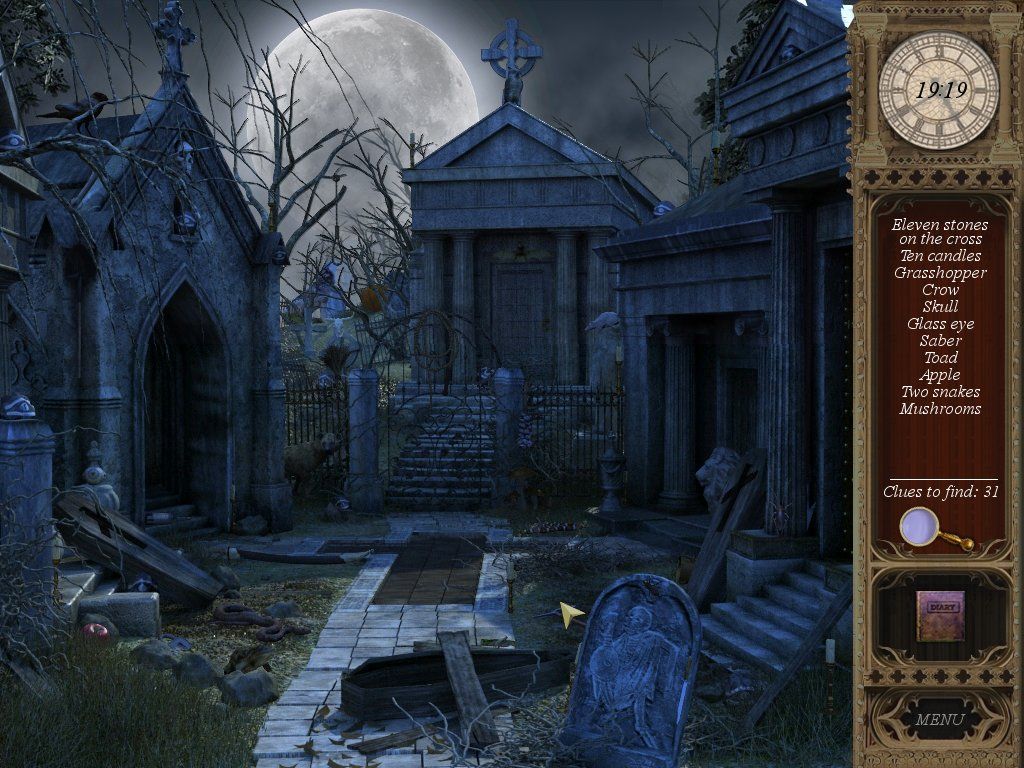 Mystery Chronicles: Murder Among Friends (Windows) screenshot: Cemetery