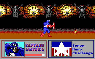 The Amazing Spider-Man and Captain America in Dr. Doom's Revenge! (DOS) screenshot: Ingame shot