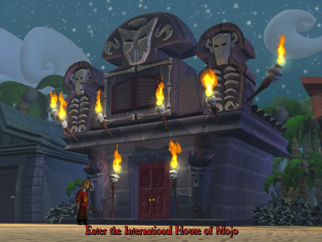 Escape from Monkey Island (Windows) screenshot: Outside International House of Mojo