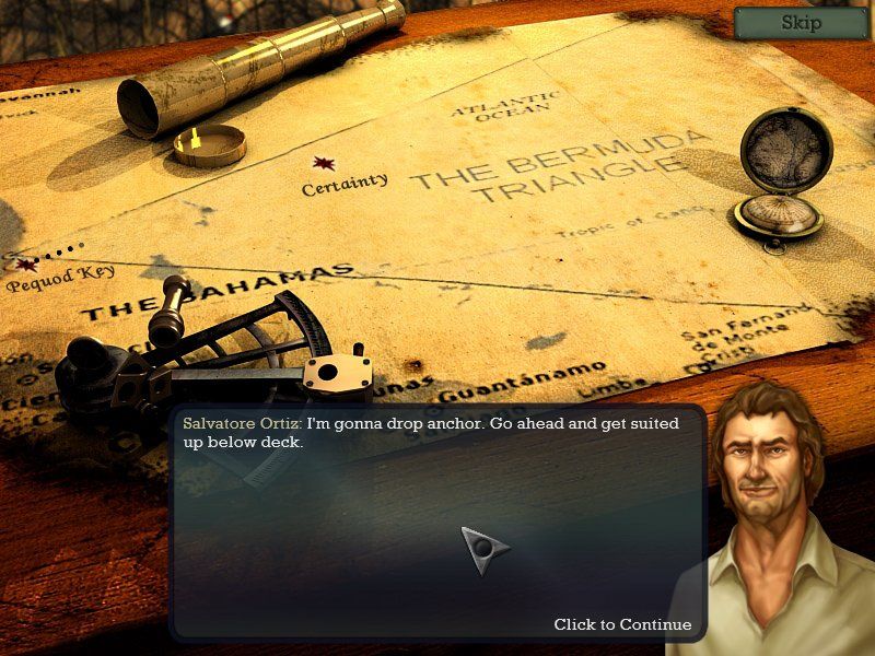 Lost Secrets: Bermuda Triangle (Windows) screenshot: Map