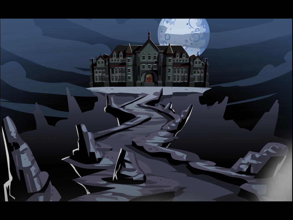 On the Rain-Slick Precipice of Darkness: Episode One (Linux) screenshot: Starting the game.