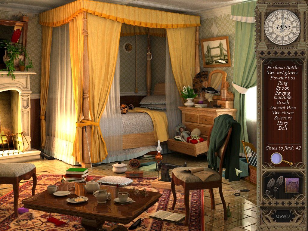 Mystery Chronicles: Murder Among Friends (Windows) screenshot: Bedroom