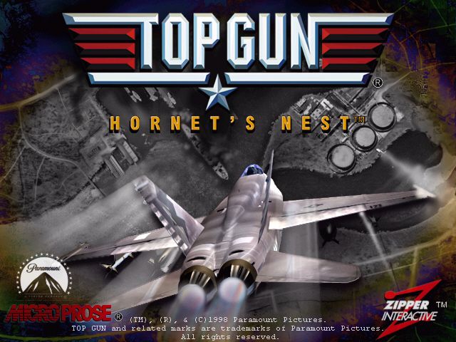 Top Gun: Hornet's Nest (Windows) screenshot: Title screen