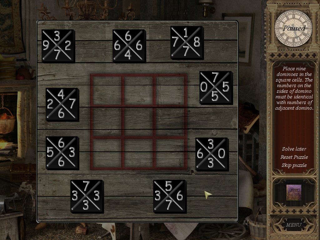 Mystery Chronicles: Murder Among Friends (Windows) screenshot: Dominoes mini-game
