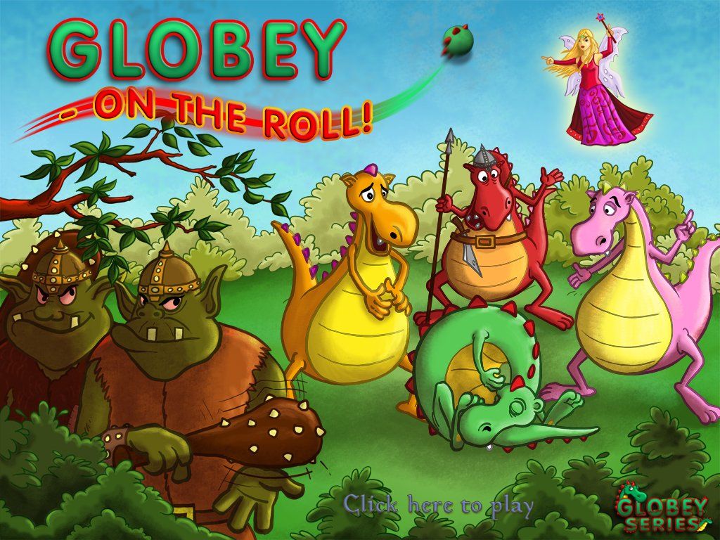 Globey: On the Roll! (Windows) screenshot: Title screen