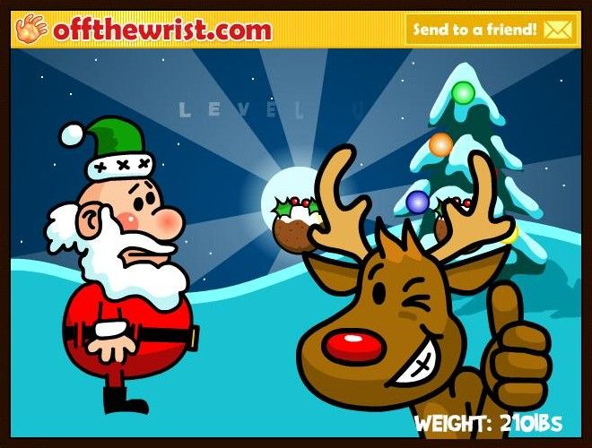 Screenshot of Fat Santa! (Browser, 2007) - MobyGames