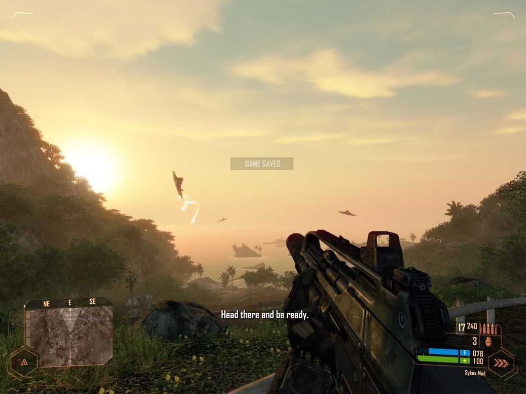 Crysis: Warhead (Windows) screenshot: Three air strikes as ordered, sir!