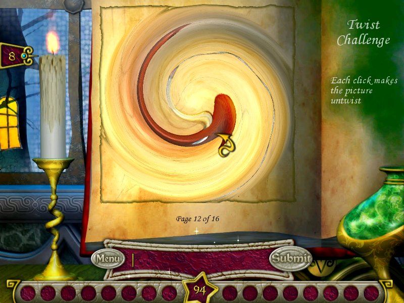 The Wizard's Pen (Windows) screenshot: Twist challenge