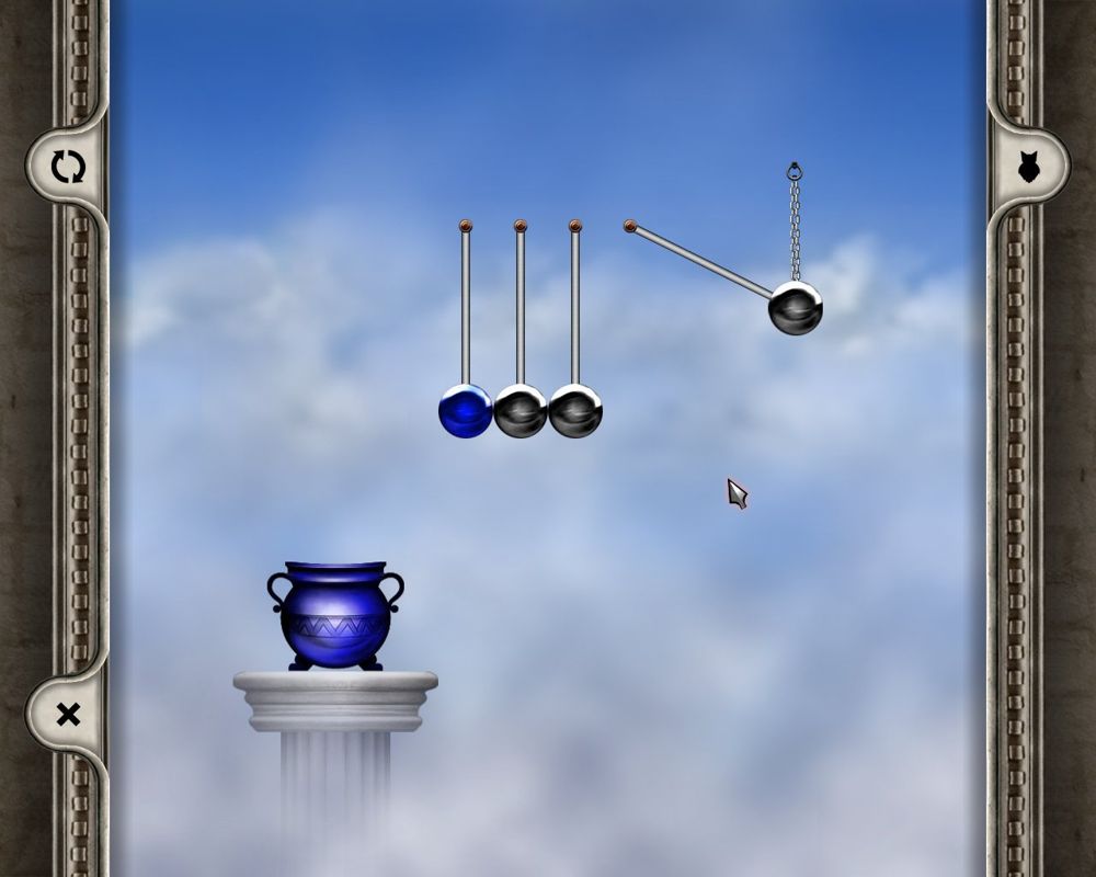 Obulis (Windows) screenshot: Newton's cradle