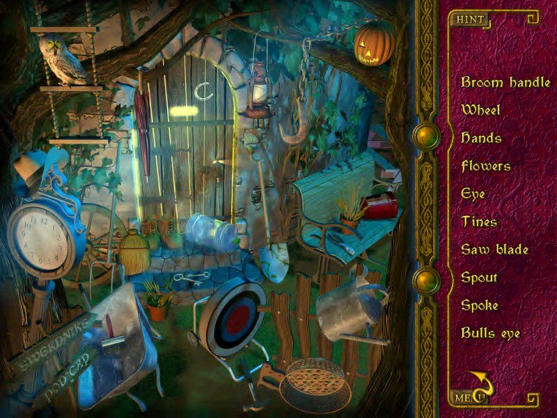 The Wizard's Pen (Windows) screenshot: Backyard