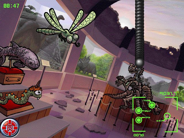 Rescue Heroes: Hurricane Havoc (Windows) screenshot: Remove valuable natural history artifacts from the museum