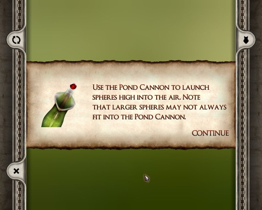 Obulis (Windows) screenshot: Pond cannon