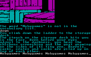 Treasure Island (DOS) screenshot: Storage deck