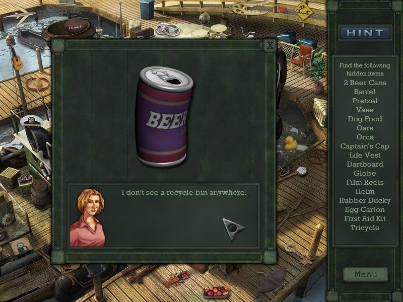 Lost Secrets: Bermuda Triangle (Windows) screenshot: Beer can