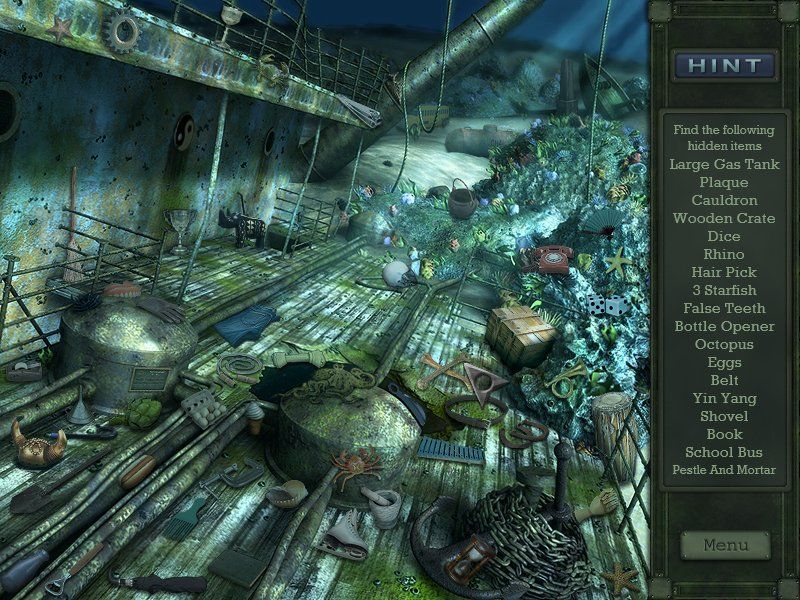 Lost Secrets: Bermuda Triangle (Windows) screenshot: Underwater deck