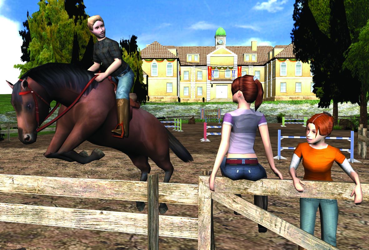 Die Reitakademie (Windows) screenshot: Train your own horse to better the abilities of it. (intro sequence)